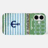 nautisch anker iPhone-6 gepersonaliseerd Case-Mate iPhone Case (Achterkant (horizontaal))