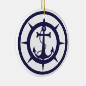 Nautisch anker keramisch ornament (Rechts)