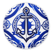 Nautisch anker keramische knop (Voorkant)