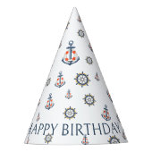 Nautisch Anker Kinder Party Pet Feesthoedjes (Voorkant)