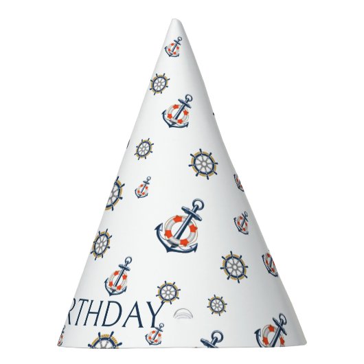 Nautisch Anker Kinder Party Pet Feesthoedjes (Rechts)