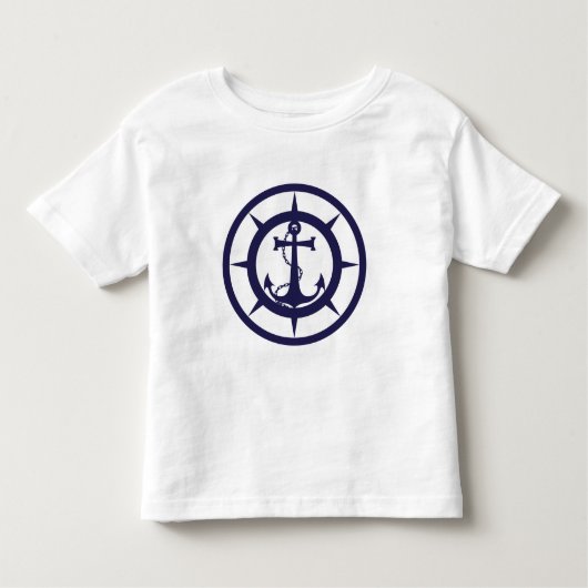 Nautisch anker kinder shirts (Voorkant)