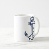 Nautisch anker koffiemok (Voorkant rechts)