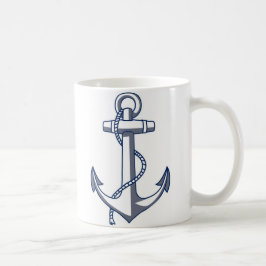 Nautisch anker koffiemok