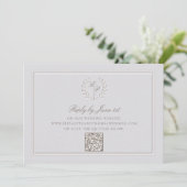 Nautisch anker krans formele QR bruiloft reactie (Staand voorkant)