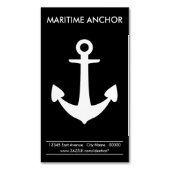 Nautisch anker magnetisch visitekaartje (Voorkant Verticaal)