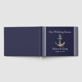Nautisch Anker Marine Wedding Guestbook Gastenboek (Volledig)