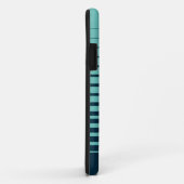 Nautisch anker marineblauw gestreept monogram Case-Mate iPhone case (Achterkant/rechts)