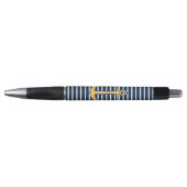 Nautisch anker marineblauw Stripes Pen (Voorkant)