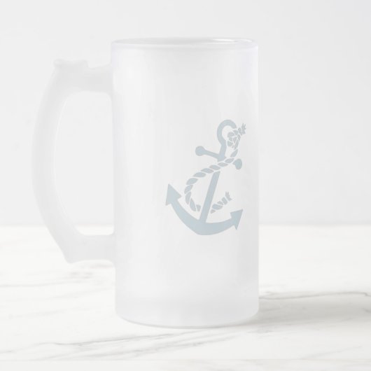 Nautisch anker matglas bierpul (Links)