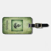 nautisch anker met grundge bagagelabel (Voorkant horizontaal)