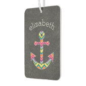 Nautisch Anker met Helder Chevron Patroon Luchtverfrisser (Links)