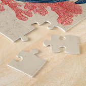  nautisch anker met koraal legpuzzel (Zijkant)