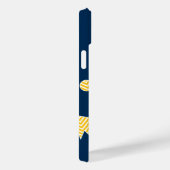 Nautisch anker met Navy Yellow Chevron Pattern Case-Mate iPhone Case (Achterkant / Rechts)