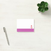 Nautisch anker met roze rand post-it® notes (Kantoor)