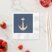 nautisch anker met touw servet (Insitu)