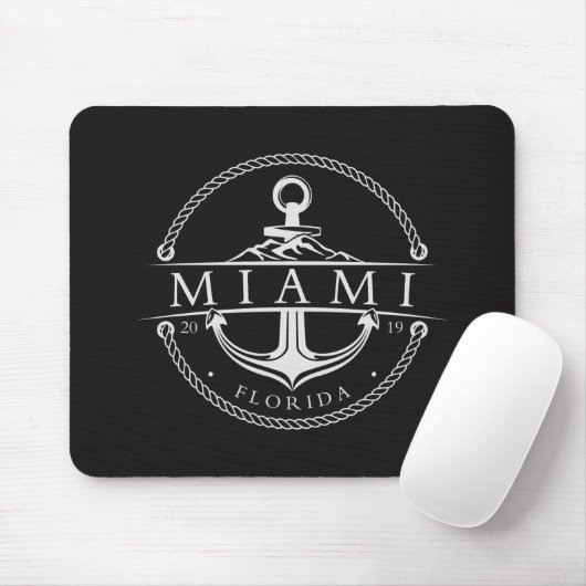 Nautisch Anker Miami Florida 2019 Muismat (Met muis)