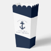 Nautisch Anker Modern Boy Baby shower Bedankdoosjes (Achterkant)