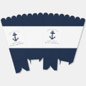 Nautisch Anker Modern Boy Baby shower Bedankdoosjes (Ongevouwen)