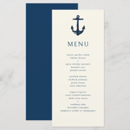 Nautisch Anker Moderne Eenvoudige Marine Blauwe Br Menu