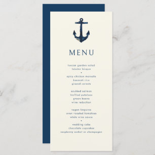 Nautisch Anker Moderne Eenvoudige Marine Blauwe Br Menu