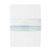 Nautisch Anker Monogram Waterverf Oceaan Uitnodigingen Wikkel (Achterkant Voorbeeld)