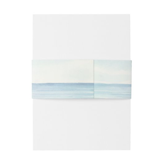 Nautisch Anker Monogram Waterverf Oceaan Uitnodigingen Wikkel (Achterkant Voorbeeld)