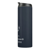 Nautisch anker Navy Blue Beach of Lake Thermosbeker (Geroteerd rechts)