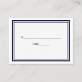 Nautisch Anker Navy Blue Ingelijste 2 Escort Kaart Plaatskaartje (Achterkant)