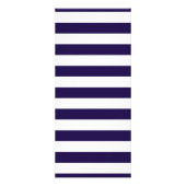 Nautisch anker Navy Stripe Wedding Menu (Achterkant)