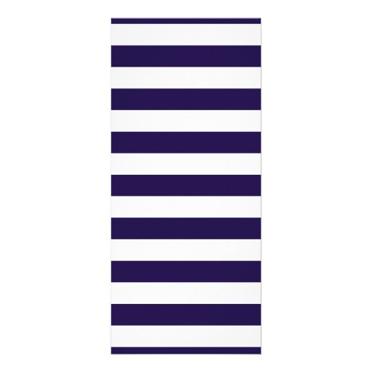 Nautisch anker Navy Stripe Wedding Menu (Achterkant)
