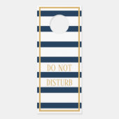 Nautisch anker Navy Stripes Net Getrouwd Deurhanger (Achterkant)
