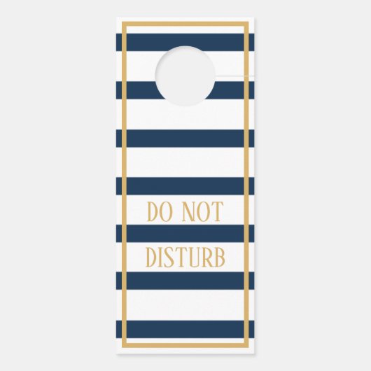 Nautisch anker Navy Stripes Net Getrouwd Deurhanger (Achterkant)