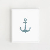 Nautisch anker, Nursery Wall Art Poster