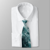 Nautisch anker op achtergrond oceaanfoto stropdas (Gebonden)