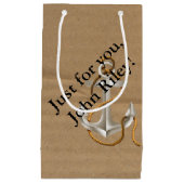 Nautisch Anker op Karton Klein Cadeauzakje (Voorkant)