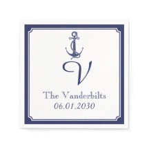 Nautisch anker op marinebruiloft