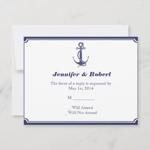 Nautisch anker op Navy Response Kaart