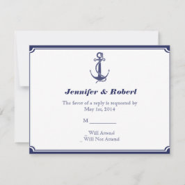 Nautisch anker op Navy Response Kaart