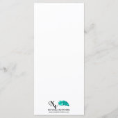 Nautisch anker op Navy Wedding Menu v7 voor JRoy (Achterkant)