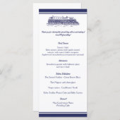 Nautisch anker op Navy Wedding Menu v7 voor JRoy (Voorkant / Achterkant)