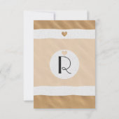 Nautisch anker op strand zand en wit lint kaart (Achterkant)