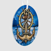 Nautisch anker ornament (voorkant)