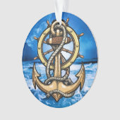 Nautisch anker ornament (voorkant)