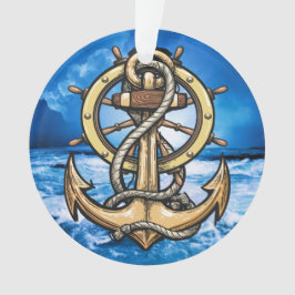 Nautisch anker ornament