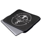 Nautisch anker Palm Beach Florida 1960 Laptop Sleeve (Voorkant onderkant)