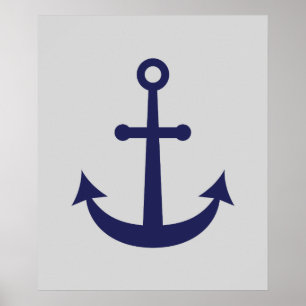Nautisch anker poster