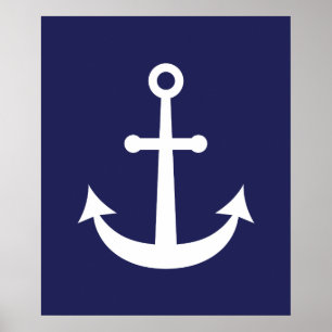 Nautisch anker poster