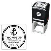 Nautisch anker retouradres  zelfinktende stempel (In situ)