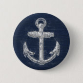 Nautisch Anker Ronde Button 5,7 Cm (Voorkant)